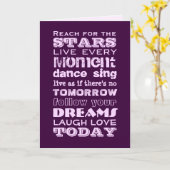 Inspirationstext Karte (Gelbe Blume)
