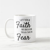 Inspirationstext Lasse den Glauben größer als die Kaffeetasse (Links)