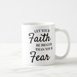Inspirationstext Lasse den Glauben größer als die  Kaffeetasse