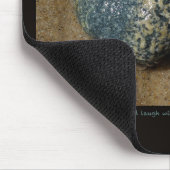 Inspirationstext und Foto. Mousepad (Ecke)