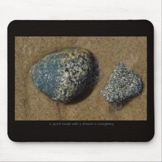 Inspirationstext und Foto. Mousepad