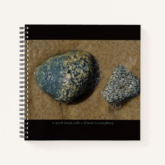 Inspirationstext und Foto. Notizblock (Vorderseite)