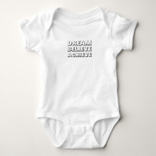 Inspirationstraum glauben Motivierend Baby Strampler