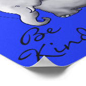 Inspirationstraum Große Niedliche Elefantenwelt Ki Poster (Ecke)