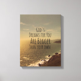 Inspirationstraum Großes Zitat Leinwanddruck