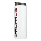 Inspirationstraum Tief leben mutig ... Thermosbecher (Nach rechts gedreht)