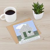 Inspirationstypografie für neue Hauseigentümerkart