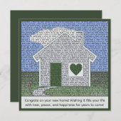 Inspirationstypografie und Glückwünsche für neue Z (Vorne/Hinten)