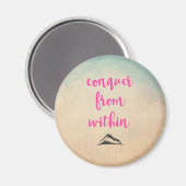 Inspirationstypografie-Zitat zur Entschlossenheit Magnet (Vorderseite/Rückseite)