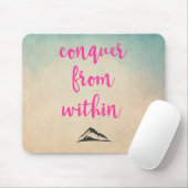 Inspirationstypografie-Zitat zur Entschlossenheit Mousepad (Mit Mouse)