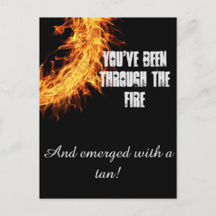 Inspirationsüberlebensnachricht Postkarte