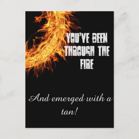 Inspirationsüberlebensnachricht Postkarte (Vorderseite)