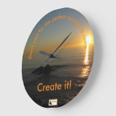 Inspirationsuhr - Behaltend Bewegung Große Wanduhr (Winkel)