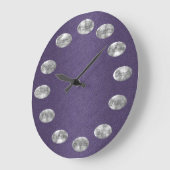 InspirationsUhr LILA Große Wanduhr (Winkel)