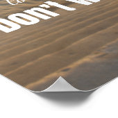 Inspirationsurteil auf verschwommenem Hintergrund Poster (Ecke)