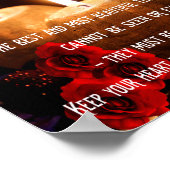 Inspirationsurteil über Leben und Glück Poster (Ecke)