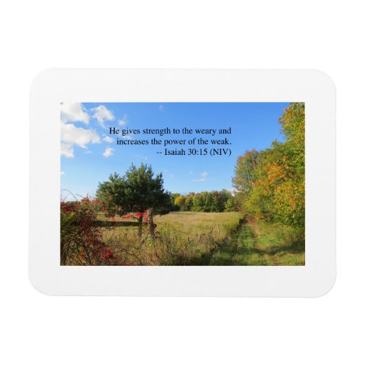 Inspirationsverse - Isaiah 30:15 Magnet (Horizontal)