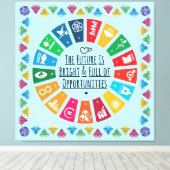 Inspirationswall Art for Office, Klassenzimmer, Do Leinwanddruck (Insitu (Holzboden))