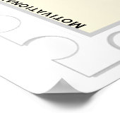 Inspirationswandkunst - Großartige Dinge brauchen  Poster (Ecke)