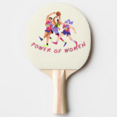 Inspirationsweibliche Athleten Tischtennis Schläger (Vorderseite)
