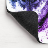 Inspirationswolf-Augen Mousepad (Ecke)