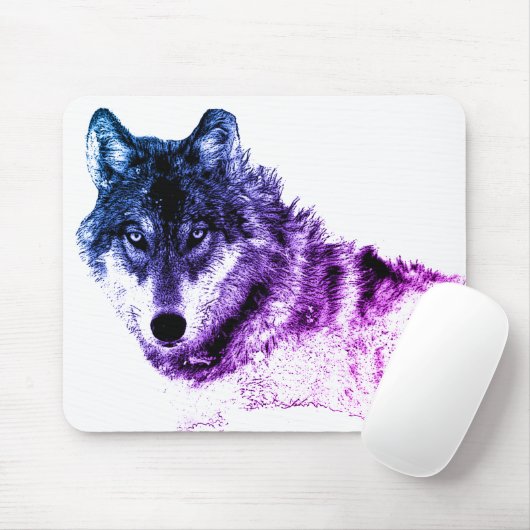 Inspirationswolf-Augen Mousepad (Mit Mouse)