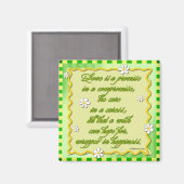 Inspirationswolken: Liebe ist ein viel versprechen Magnet (Vorderseite/Rückseite)