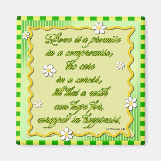 Inspirationswolken: Liebe ist ein viel versprechen Magnet (Vorne)