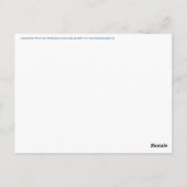 Inspirationswort "Freude" Postkarte (Rückseite)