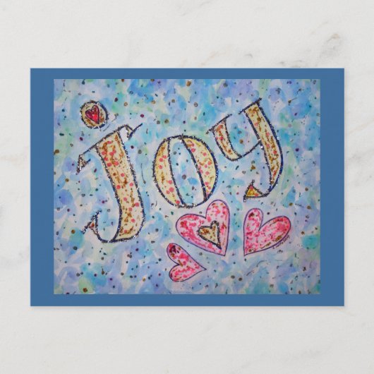 Inspirationswort "Freude" Postkarte (Vorderseite)