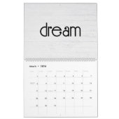 Inspirationswort für jeden Monat Kalender (Mär 2026)