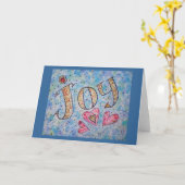 Inspirationswort "Joy Card" Karte (Gelbe Blume)