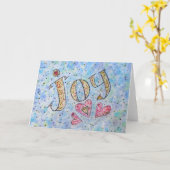 Inspirationswort "Joy Card" Karte (Gelbe Blume)