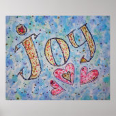 Inspirationswort "Joy" Poster (Vorne)