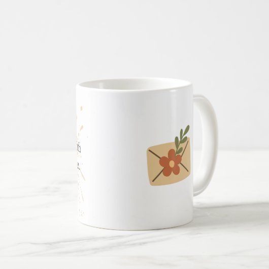 Inspirationsworte ästhetisches persönliches Design Kaffeetasse (VorderseiteRechts)