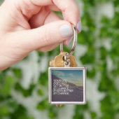 Inspirationsworte - Das Leben wird durch Veränderu Schlüsselanhänger (Hand)