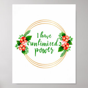 Inspirationsworte für das Leben und Träume verwirk Poster