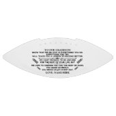 Inspirationsworte für unsere Grandson-Liebe Football (Panel)