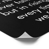 Inspirationsworte über Konfuzius-Zitate Poster (Ecke)