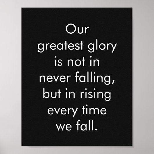 Inspirationsworte über Konfuzius-Zitate Poster (Vorne)