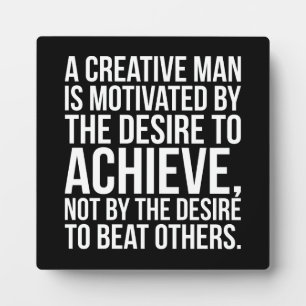 Inspirationsworte - Ziel ist es, Fotoplatte