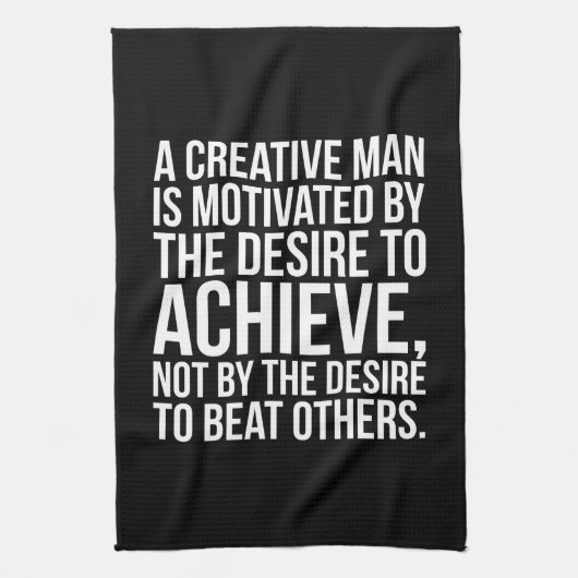 Inspirationsworte - Ziel ist es, Geschirrtuch (Vertikal)