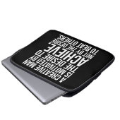Inspirationsworte - Ziel ist es, Laptopschutzhülle (Vorne Knopf)