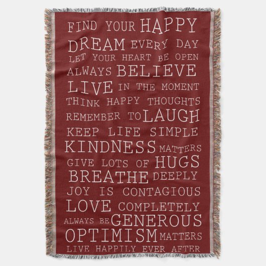 Inspirationswörter Decke (Vorderseite Vertikal)