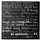 Inspirationswörter Fliese (Vorderseite)