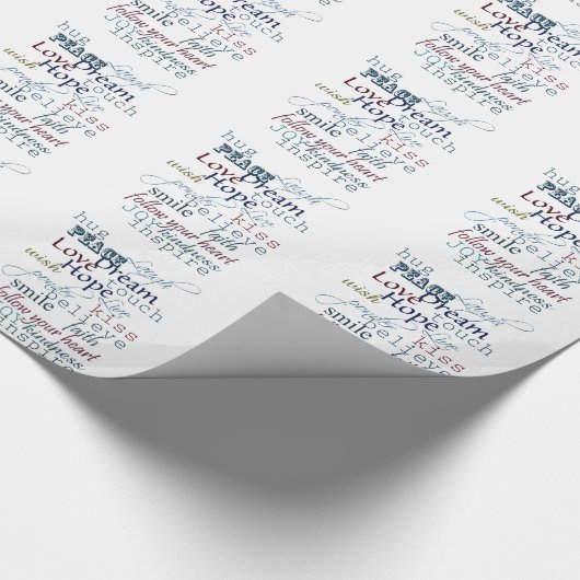 Inspirationswörter Geschenkpapier (Ecke)