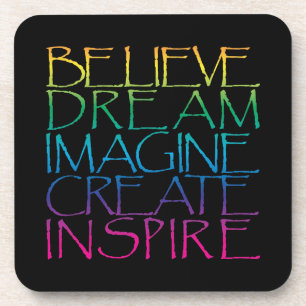 Inspirationswörter Getränkeuntersetzer