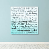 Inspirationswörter Leinwanddruck (Insitu (Holzboden))