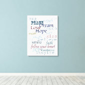 Inspirationswörter Leinwanddruck (Insitu (Holzboden))