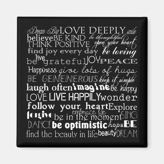 Inspirationswörter Magnet (Vorne)